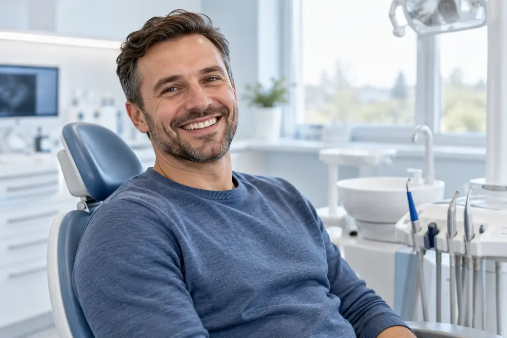 Man with a natural smile